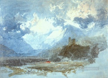 ドルバーダーン城 1799 ロマンチックな風景 ジョセフ・マロード ウィリアム・ターナー山 Oil Paintings